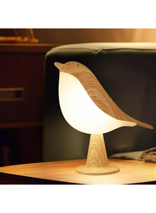 MOXO Cordless Bird Lamp Bedside Table Lam Bird Table Lamp with 3 Color Temperature Dimmer and Touch Sensor USB Rechargered Desk Lamp for Bedroom Office College Dorm Room. - Image 1