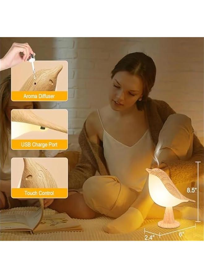 MOXO Cordless Bird Lamp Bedside Table Lam Bird Table Lamp with 3 Color Temperature Dimmer and Touch Sensor USB Rechargered Desk Lamp for Bedroom Office College Dorm Room. - Image 4