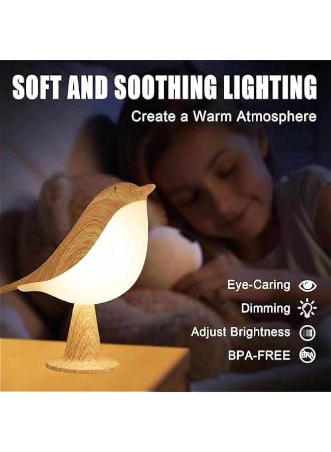 MOXO Cordless Bird Lamp Bedside Table Lam Bird Table Lamp with 3 Color Temperature Dimmer and Touch Sensor USB Rechargered Desk Lamp for Bedroom Office College Dorm Room. - Image 5