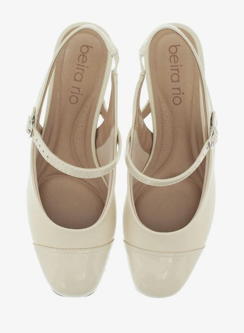 Beira Rio Beige Heels Sandal for Women – Stylish Ladies Heel Sandals & Sling Back Heels for Girls for Women | Best Price UAE