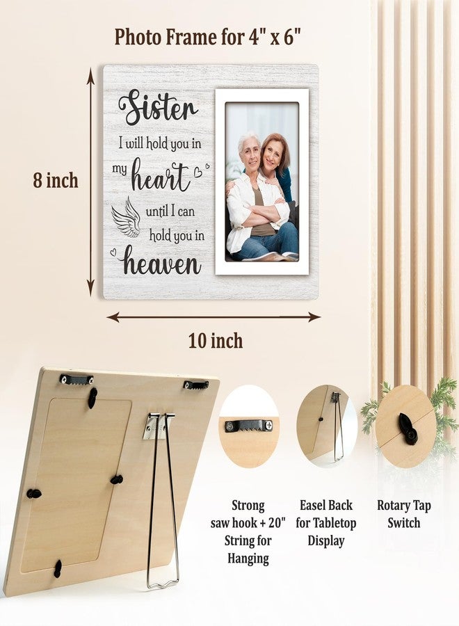 Milcier Loss of Sister Sympathy Gifts, In Loving Memory Picture Frame, Memorial Remembrance Condolences Gifts for Loss of Sister, Memorial Picture Frame Fits 4x6 In Photo - Image 3