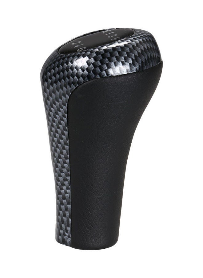 NIBEMINENT 6 Speed Carbon Fiber Gear Shifter Knob Stick Head Lever Handle - Image 3