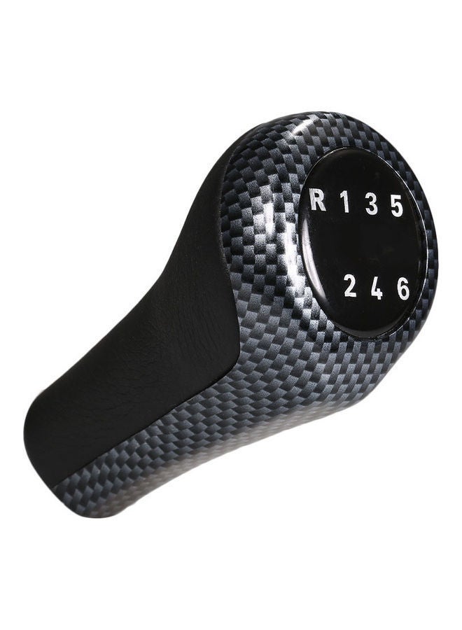 NIBEMINENT 6 Speed Carbon Fiber Gear Shifter Knob Stick Head Lever Handle - Image 5