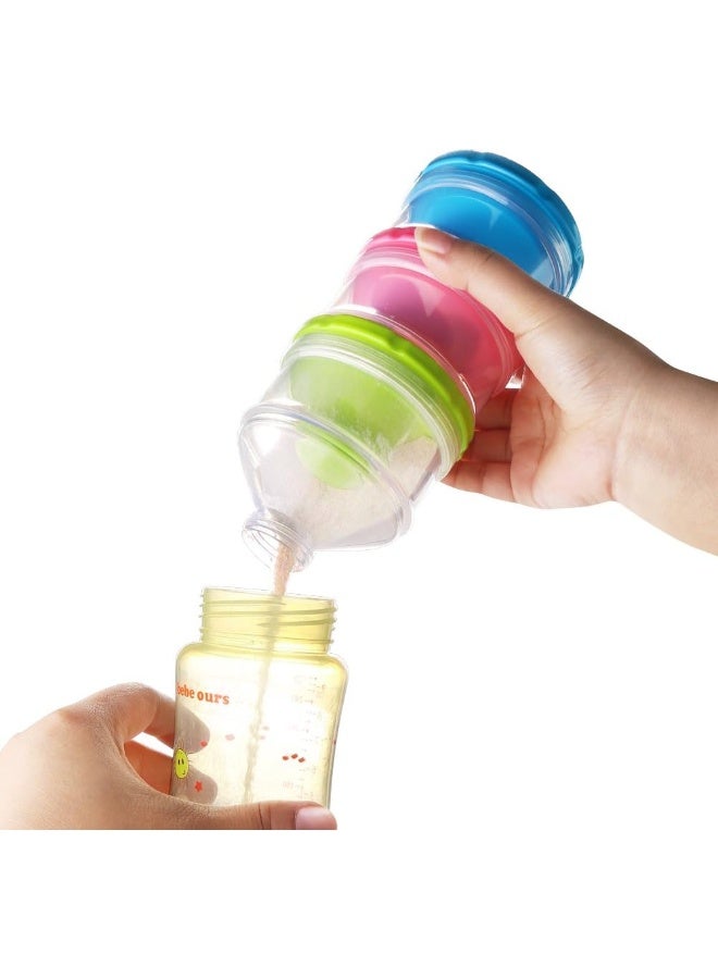 Accmor Baby Milk Powder Formula Dispenser, Non-Spill Stackable Snack Storage Container, BPA Free, 3 Feeds 1 pack AC8025 - Image 4