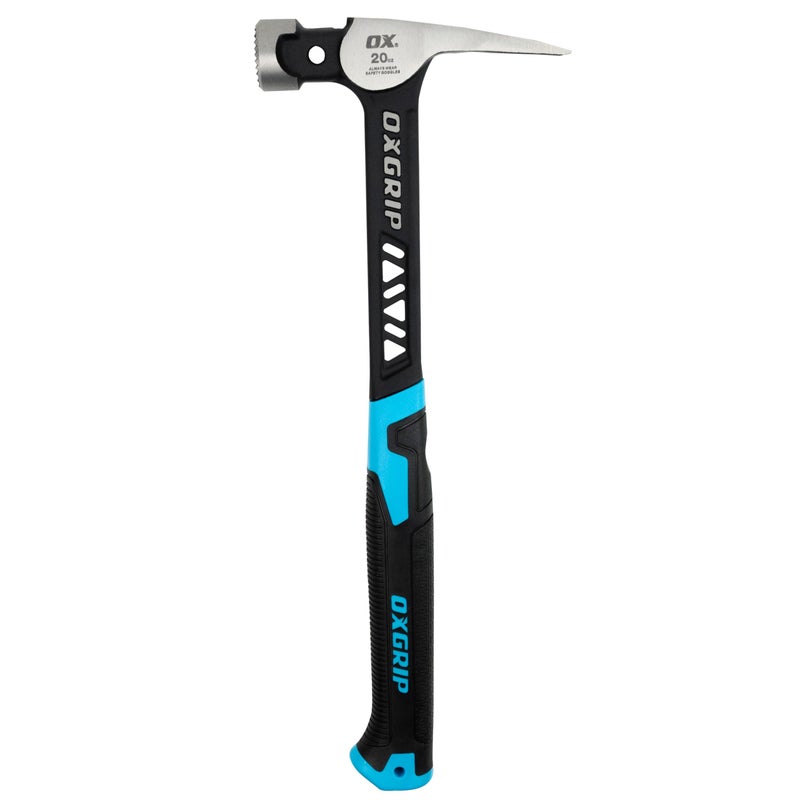 OX Pro Ultrastrike 20 oz Framing Hammer Milled Face with Vibration Dampening Bridged Neck Martillo De Carpintero - Image 2
