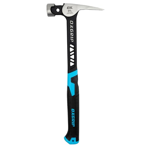 OX Pro Ultrastrike 20 oz Framing Hammer Milled Face with Vibration Dampening Bridged Neck Martillo De Carpintero - Image 1