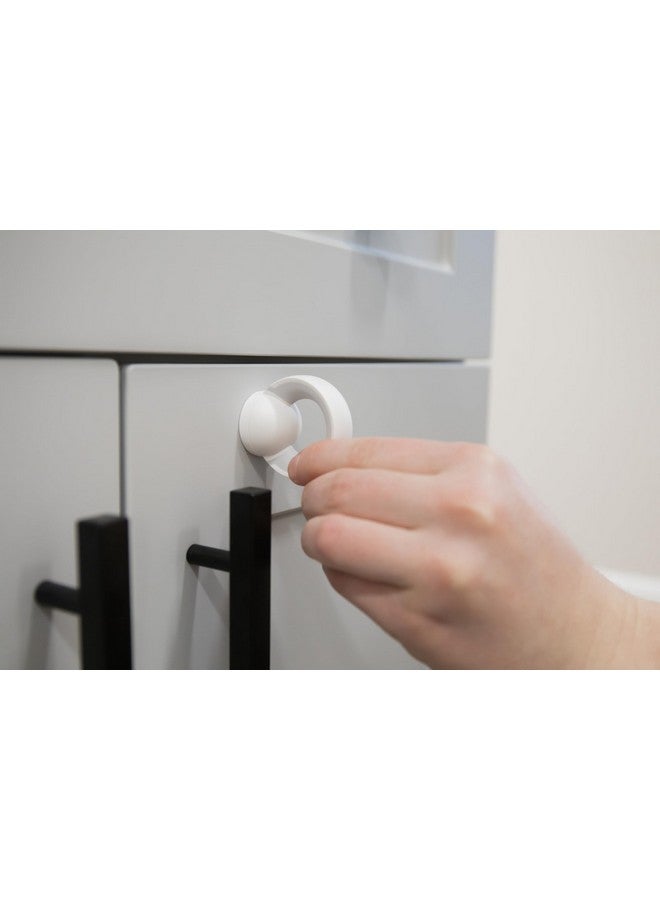 Regalo Home Safety Magnetic Cabinet and Drawer Lock, Award-Winning Brand, 4-Pack, Includes 4 Magnetic Cabinet Locks, 1 Magnetic Key, Easy Install, 3M Adhesive, White - Image 4