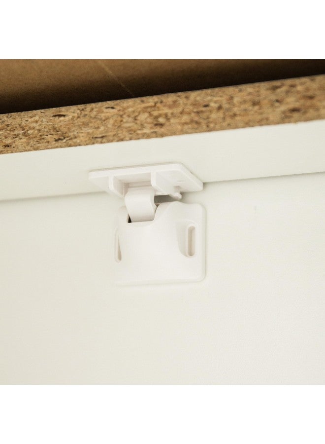 Regalo Home Safety Magnetic Cabinet and Drawer Lock, Award-Winning Brand, 4-Pack, Includes 4 Magnetic Cabinet Locks, 1 Magnetic Key, Easy Install, 3M Adhesive, White - Image 2