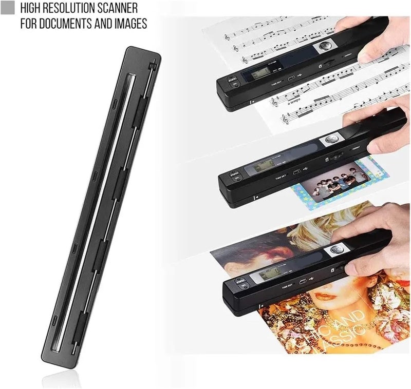 Document Camera, Handheld Scanner A4 Document Fast HD 900DPI USB Wireless for Work Study Photo Receipts Scan JPG/PDF Word/Excel for Live Demo, Distance(Blue) - Image 4
