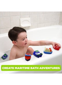 ginsey Idea Factory Color Changing Boat Bath Squirter Toys Party Favors Educational Bath Toys  - Image 5