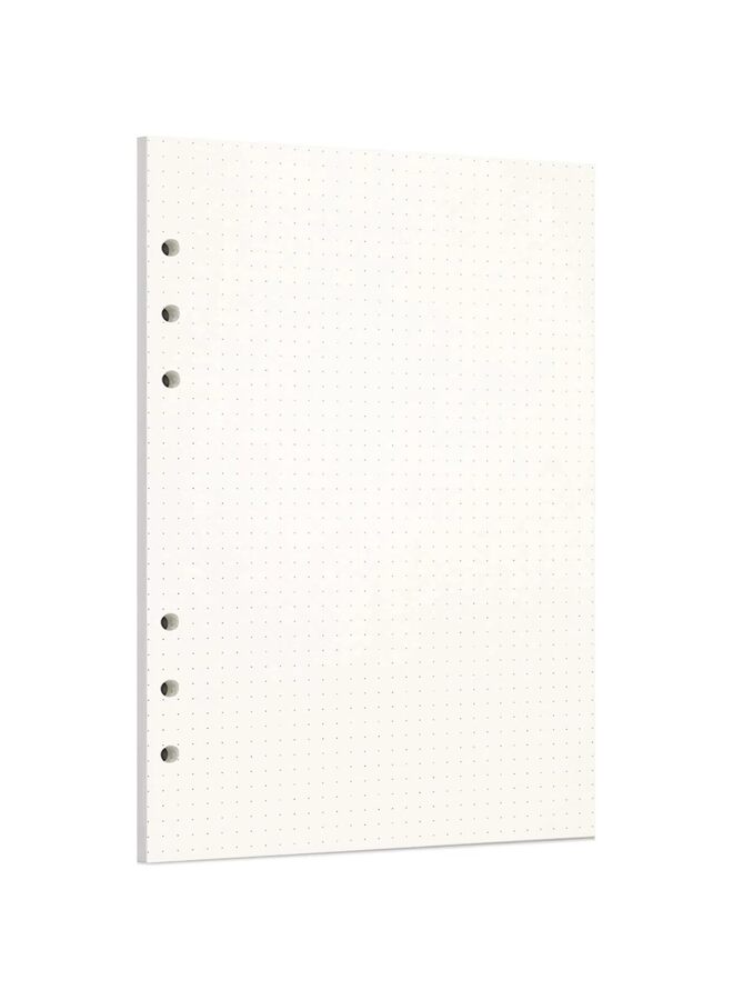 Generic 90 Sheets Refill Paper A5 Refill Paper Notebook Refills 100GSM Diary Refill 180 Pages Lined Paper 6 Ring Binder Leaf Paper for Notebook and Diary (DOTTED)  - Image 1