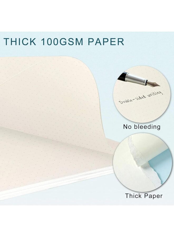 Generic 90 Sheets Refill Paper A5 Refill Paper Notebook Refills 100GSM Diary Refill 180 Pages Lined Paper 6 Ring Binder Leaf Paper for Notebook and Diary (DOTTED)  - Image 2