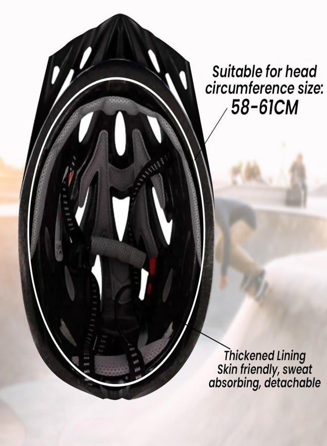 Generic Lightweight Bike Helmet with Detachable Pads, Adjustable Size Integrally-Molded Cycling Helmet, Road Bike Mountain Bike Helmet for Men and Women.  - Image 4
