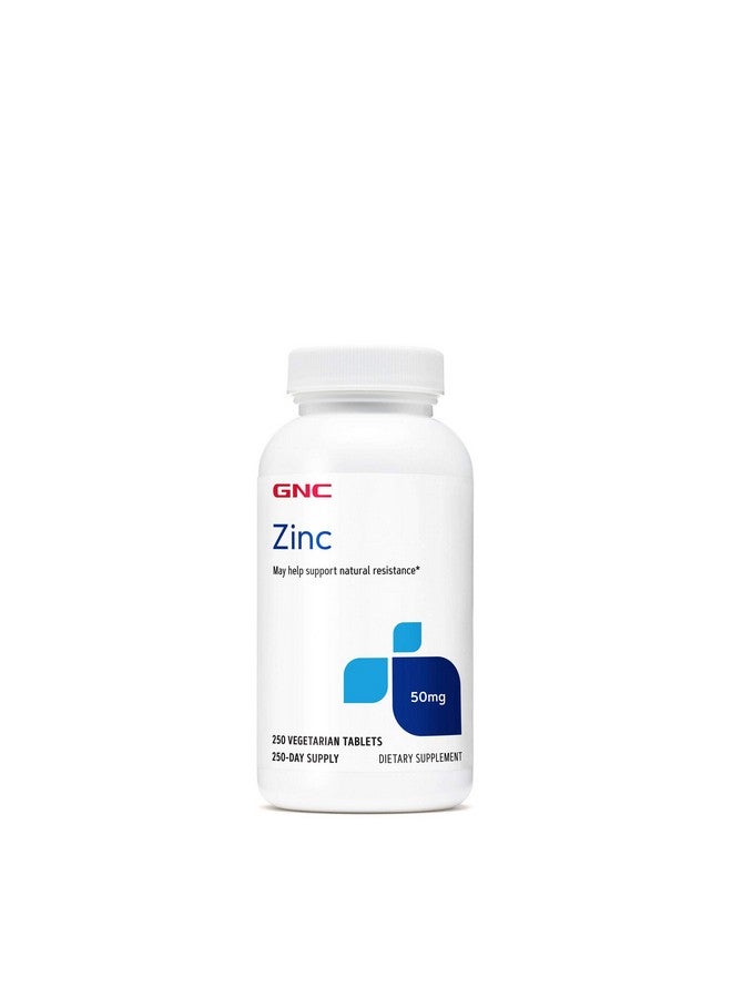 GNC مكمل زنك GNC 50 ملغ، يدعم وظيفة المناعة، 250 حصة - Image 1