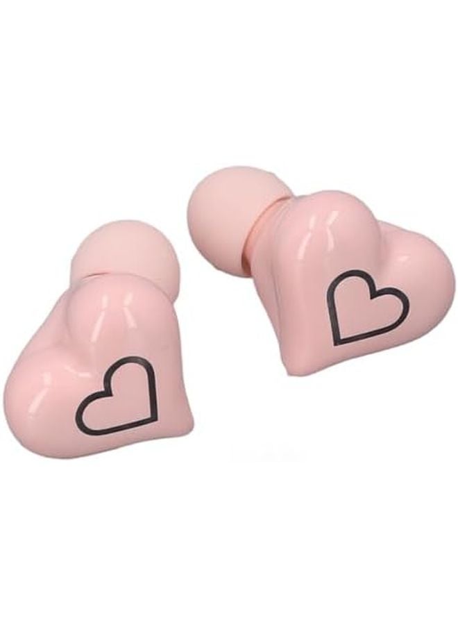 Pink Heart Shaped Earbuds with Hifi Stereo Sound Lightweight for Sport and Business USB C Charging Case - Image 4