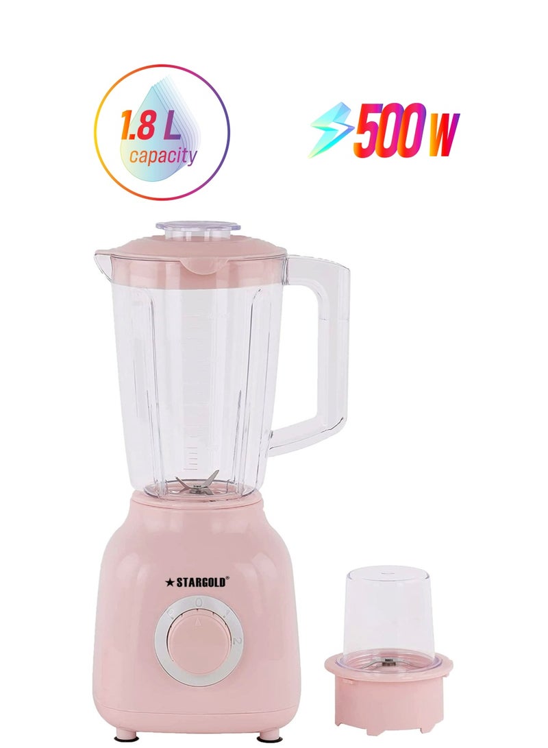 Stargold SG-1317 Blender and Grinder with 500W Power Copper Motor and 1.8L Juice Capacity - Image 1