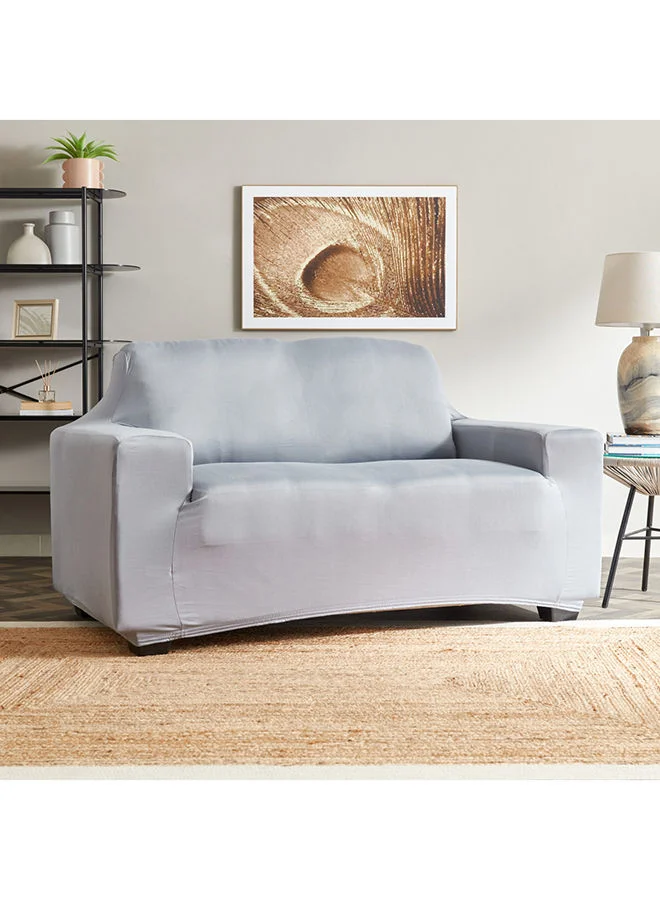 Home Box Squab Solid 2-Seater Sofa Cover 90 x 100 cm