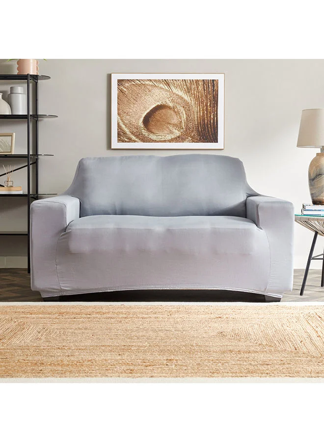 Home Box Squab Solid 2-Seater Sofa Cover 90 x 100 cm