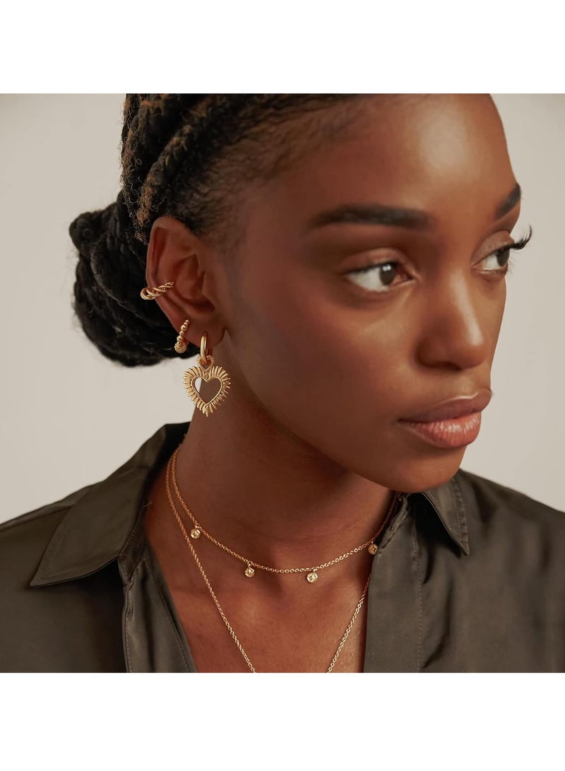 Women Ear Cuff Earring Gold Non Pierced Ear Cartilage Clip on Wrap Hoop 14K Gold Filled Tiny Boho Beach Simple Minimalist Delicate Handmade Hypoallergenic Jewelry Gift-Sold as Single/Pair - Image 2
