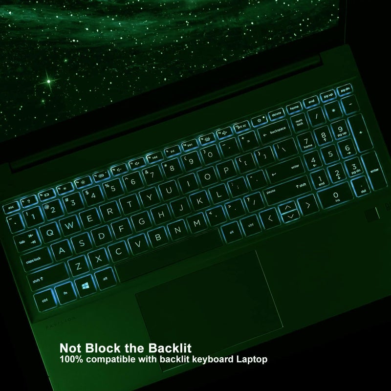 MUBUY-GOL Keyboard Cover for 15.6 17.3 HP Laptop 15-er/eg/eh 15-fc/fd 17-cn/cp Series 17-cn0001tg 17-cn2083dx 17-cn2123nr 17-cp2033dx cn4033cl cn2083dx 15t-eg300 15-fc0093dx 15-fd0083wm 17-cp0700dx 17-cp2134od - Image 3