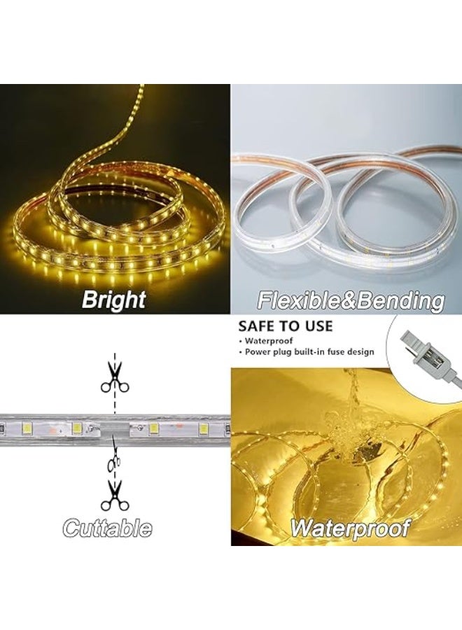 ESNCO LED Strip Lights 50 Meter Long Light (220V)  For Indoor & Outdoor IP68 Waterproof  Decorative Strip Light - Image 3