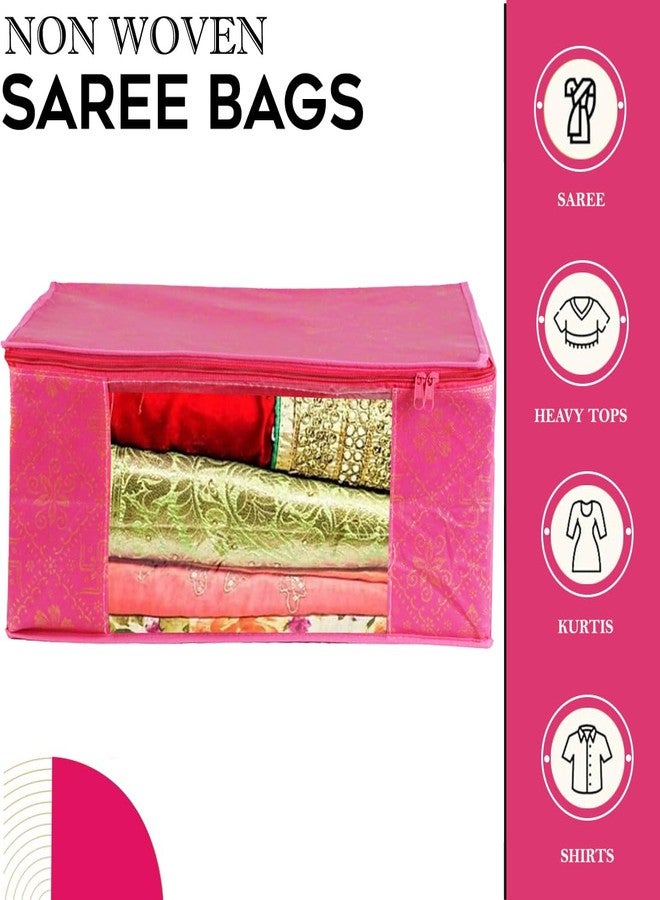 SHAPING FABRIC Garment Cover Non-Woven 90 GSM with Transparent Window & Double Metal Zipper - Pack of 9 | Dustproof Clothes Storage Bag for Sarees, Suits, Jackets, Shirts SBXLRL152493517524148525882 - Image 2