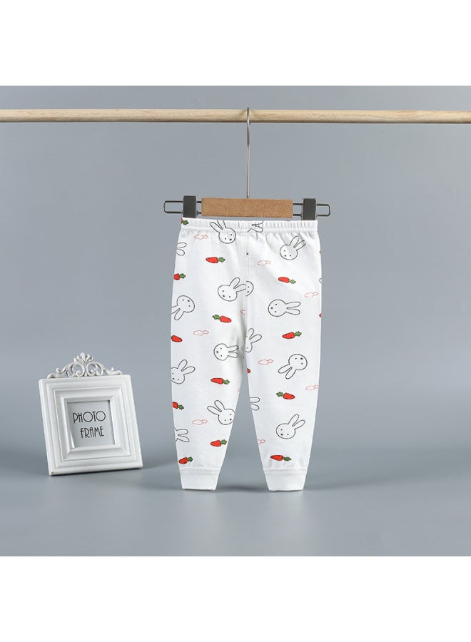 Baby's Long Johns Pants Newborn Baby's Pure Cotton Open Crotch Pants Children's Spring And Autumn Thin Inner Wear Single Boys' Leggings