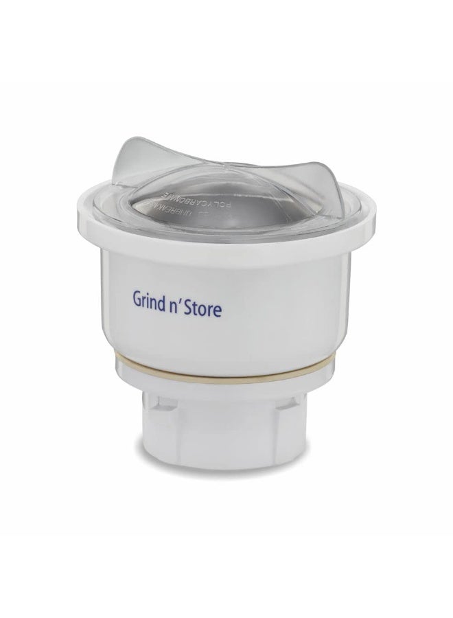 Preethi MGA-502 0.4-Litre Grind and Store Jar (White), stainless steel, Set of 1 - Image 1