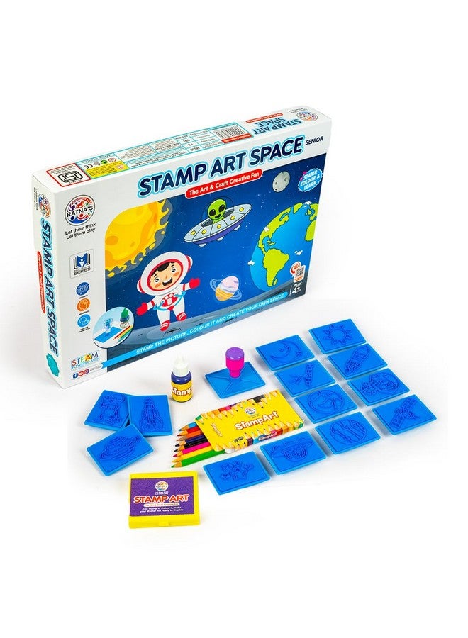 راتاناز مجموعة ختم وتلوين من Ratna's Stamp Art Space لكبار السن للأطفال من سن 4 سنوات فما فوق - Image 1