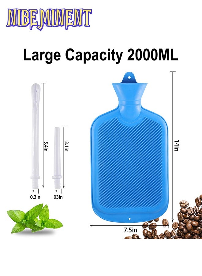 NIBEMINENT Non-Toxic Silicone  Bag Kit, Reusable, 5-Foot Hose, Unisex Shower  Kit, Includes Tubing, Clips, And Hooks. - Image 2