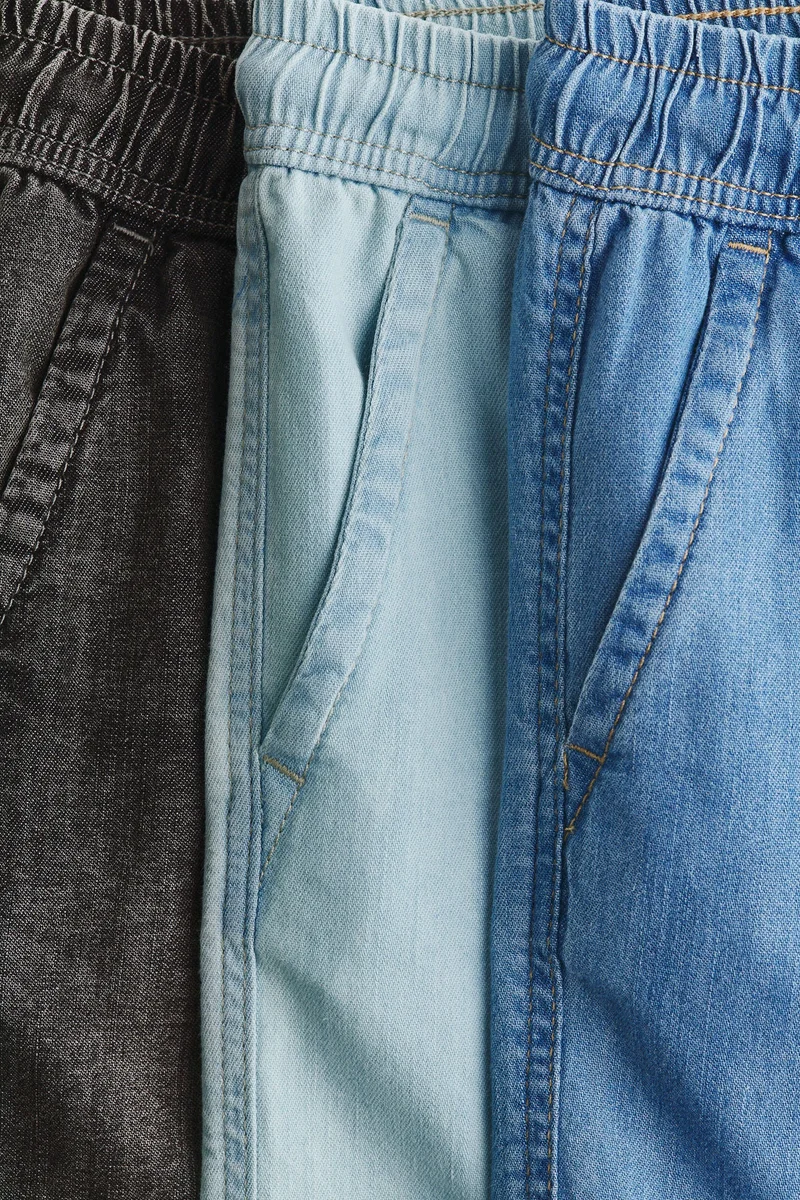 H&M 3-pack denim shorts