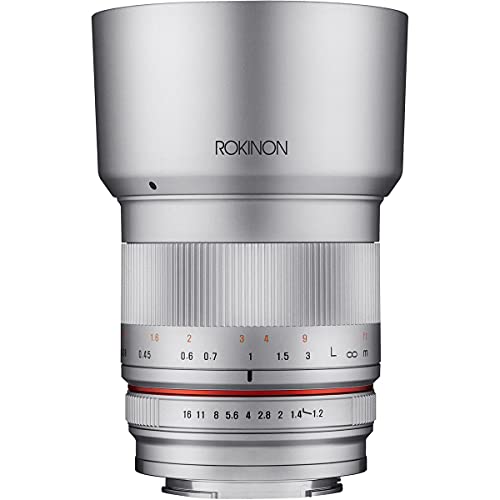 Rokinon 35mm F12 High Speed Wide Angle Lens for Fujifilm X Mount Silver Fuji X - Image 1