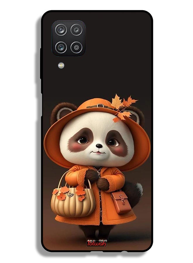 Tolwak Samsung Galaxy M12 Protective Case Cover Cute Panda Lady Style - Image 1