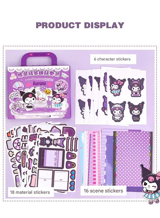 Organizer Colorful Character Sticker Minibook, Deco Stickers for Various uses, Unique Sticker Book, Ideal for Scrapbooking (Pink) - Image 5