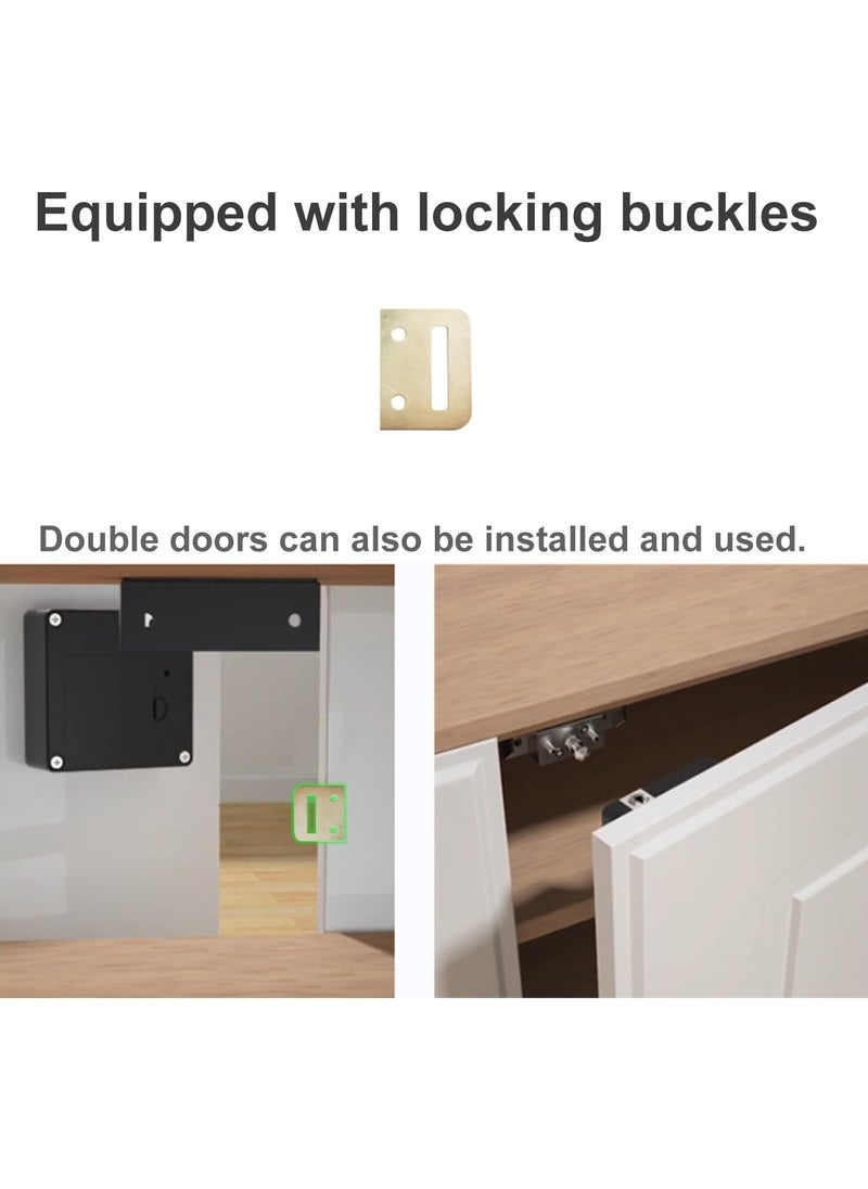 TAPIT Invisible Cabinet Lock Hidden NFC Lock DIY RFID Lock Latch for Wooden Cabinet Drawer Cabinet Pantry Secret Shelf or Concealed Panel  - Image 3