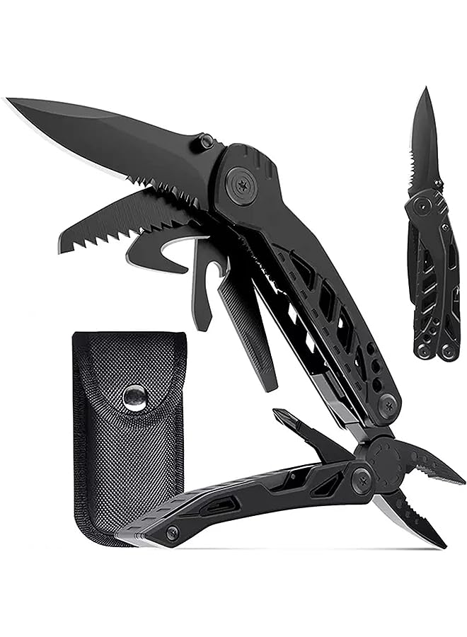 vesus Hand Tool Kit, Folding Pocket Camping equipment, Perfect 13 in1 Tool for Men & Women for Outdoor, Survival and Emergency Outdoor Tool. - Image 1