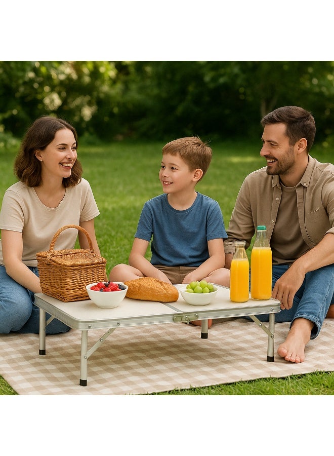 ايرس طاولة قابلة للطي مدمجة - طاولة تخييم خفيفة الوزن محمولة من الألومنيوم مع ارتفاع قابل للتعديل - طاولة قابلة للطي للاستخدام الداخلي والخارجي، والنزهات، والسفر، والشواء، والتخييم - Image 4