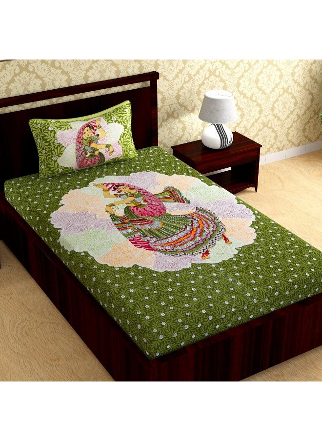 Urban Magic 104 TC Cotton Jaipuri Printed Single Bedsheet with 1 Pillow Cover - pzsku/Z3D7BBF2C839E5CE73A24Z/45/_/1737536970/1bbccb59-1783-4b04-aec3-f52e60cdd617