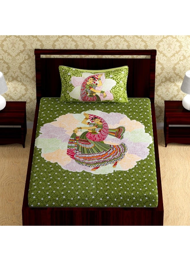 Urban Magic 104 TC Cotton Jaipuri Printed Single Bedsheet with 1 Pillow Cover - pzsku/Z3D7BBF2C839E5CE73A24Z/45/_/1737537015/0d73fb97-7149-4e8b-84bf-ee5efb90ff8c