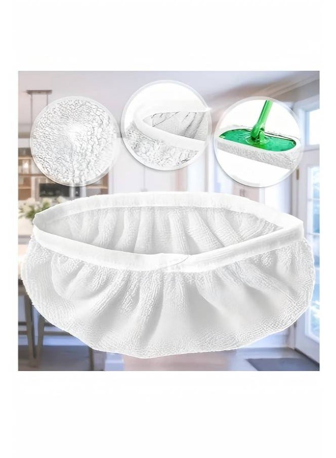 3 قطعة غطاء قابل للغسل تنظيف وسادة ، وسادة قابلة لإعادة الاستخدام ممسحة القطن ، وحماية البيئة ممسحة وسادة ، الرطب والجاف المزدوجة الغرض ، واستبدال غطاء ممسحة دائمة ، متعددة الأغراض الكلمة تنظيف وسادة ، بيضاء ( باستثناء ممسحة ) - Image 3