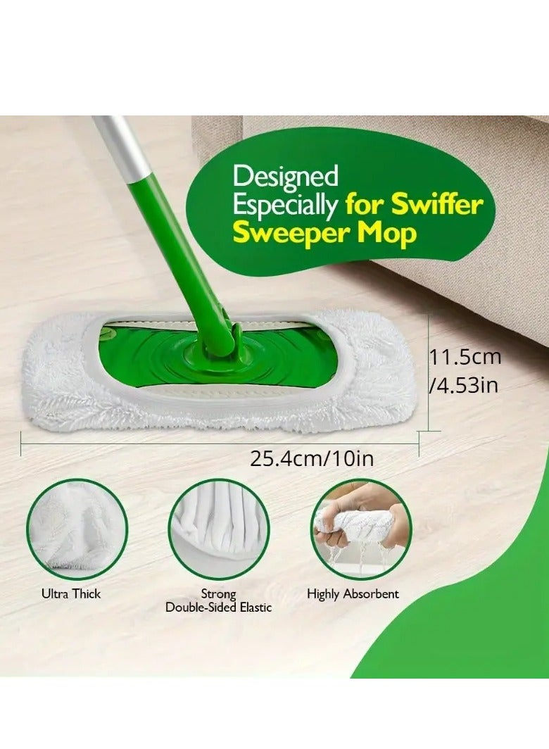 3 قطعة غطاء قابل للغسل تنظيف وسادة ، وسادة قابلة لإعادة الاستخدام ممسحة القطن ، وحماية البيئة ممسحة وسادة ، الرطب والجاف المزدوجة الغرض ، واستبدال غطاء ممسحة دائمة ، متعددة الأغراض الكلمة تنظيف وسادة ، بيضاء ( باستثناء ممسحة ) - Image 5