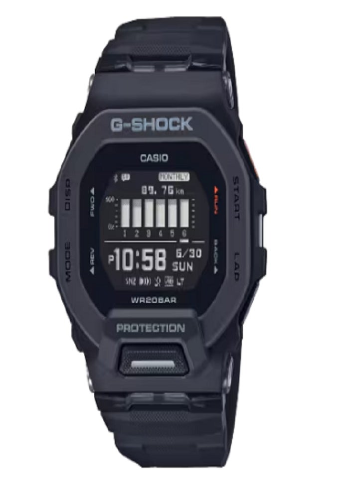 كاسيو ساعة كاسيو جي-شوك ​​الرياضية الرقمية للرجال - مقاومة للصدمات، اتصال بلوتوث، تتبع الخطوات ومقاومة للماء حتى عمق 200 متر - Image 1
