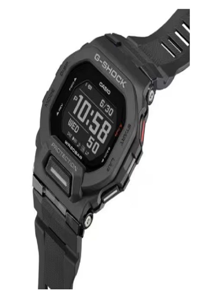 كاسيو ساعة كاسيو جي-شوك ​​الرياضية الرقمية للرجال - مقاومة للصدمات، اتصال بلوتوث، تتبع الخطوات ومقاومة للماء حتى عمق 200 متر - Image 2