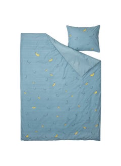 Zaboon Duvet cover and pillowcase, banana pattern blue, 150x200/50x80 cm  - Image 2