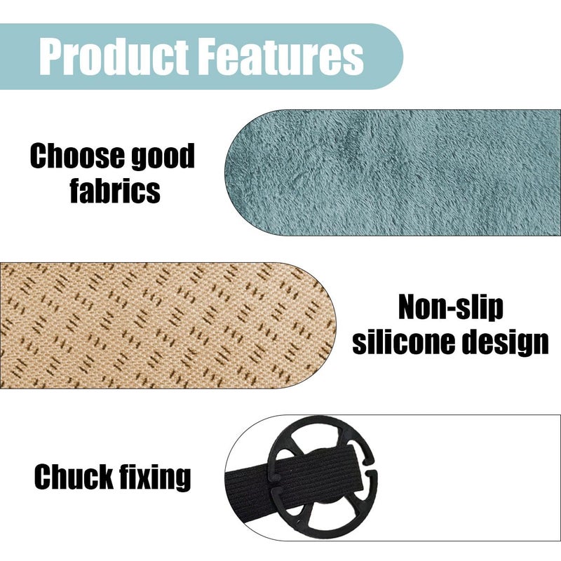 LHDOS Sheepskin Car Seat Cushion, Soft Comfort Winter Driver Seat Cover, Fluffy Faux Fur Front Seat Pad, Car Seat Protector Pad for Office Chair, Universal Interior Accessory for Car SUV Truck (Grey) - Image 3