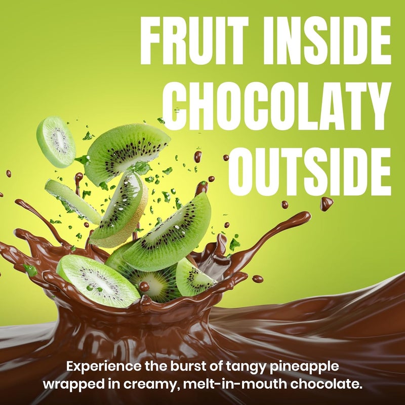 Karish Freeze Dried Kiwi Coated Chocolate – Tangy Fruit Snack with Rich Cocoa, Perfect Treat for Gifting & Sharing, 150g - Image 5