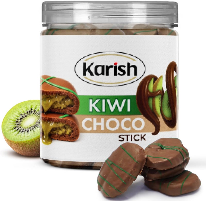 Karish Freeze Dried Kiwi Coated Chocolate – Tangy Fruit Snack with Rich Cocoa, Perfect Treat for Gifting & Sharing, 150g - Image 1