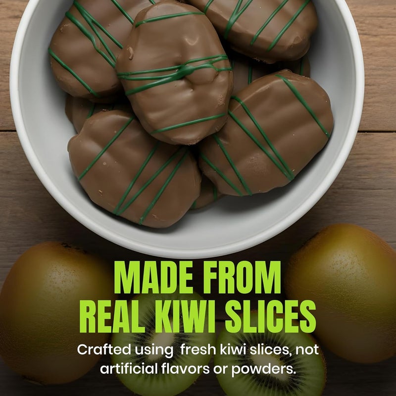 Karish Freeze Dried Kiwi Coated Chocolate – Tangy Fruit Snack with Rich Cocoa, Perfect Treat for Gifting & Sharing, 150g - Image 2