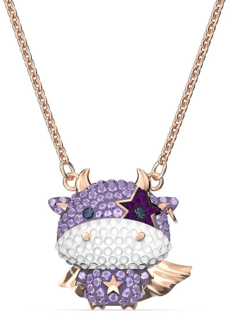 Colorful Year of the Ox Cute Artificial Crystal Necklace for Women