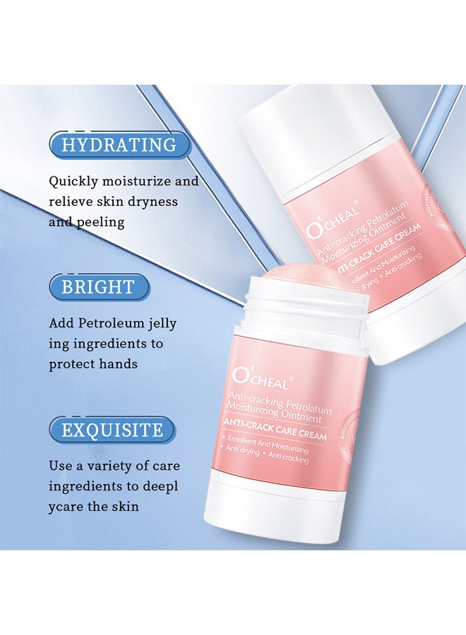 OCHEAL Anti Cracking Petrolatum Moisturizing Ointment, Anti Drying Anti Crack Care Cream For Foot Hand And Lips Cracked Repair Body Cream Cracked Feet Cream Repair And Softens Skin Moisturizer 40G - Image 2